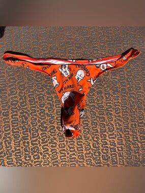 Orange Graphic Men’s Thong